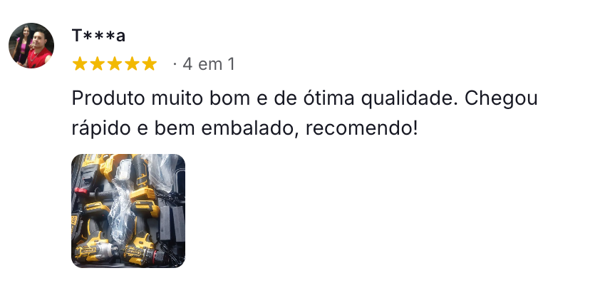 Captura da avaliação de comprador 1